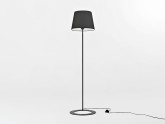 Lampa podłogowa SHADE FLOOR - klosz czarny, czarny