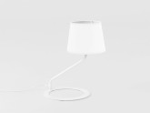 Lampa stołowa SHADE TABLE - klosz biały, czarny