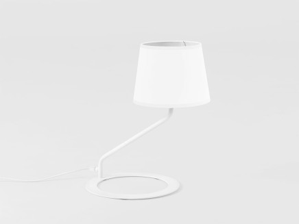 Lampa stołowa SHADE TABLE - klosz biały