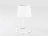Lampa stołowa SHADE TABLE - klosz biały, czarny