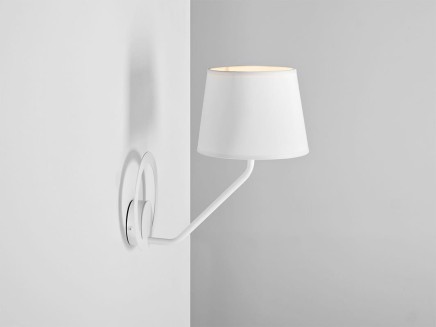 Lampa ścienna SHADE WALL - klosz biały
