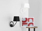 Lampa ścienna SHADE WALL - klosz biały, biały