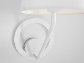 Lampa ścienna SHADE WALL - klosz biały, biały