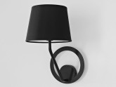 Lampa ścienna SHADE WALL - klosz czarny, czarny