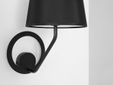 Lampa ścienna SHADE WALL - klosz czarny, czarny