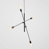 Lampa wisząca TWIGO 4 - czarny